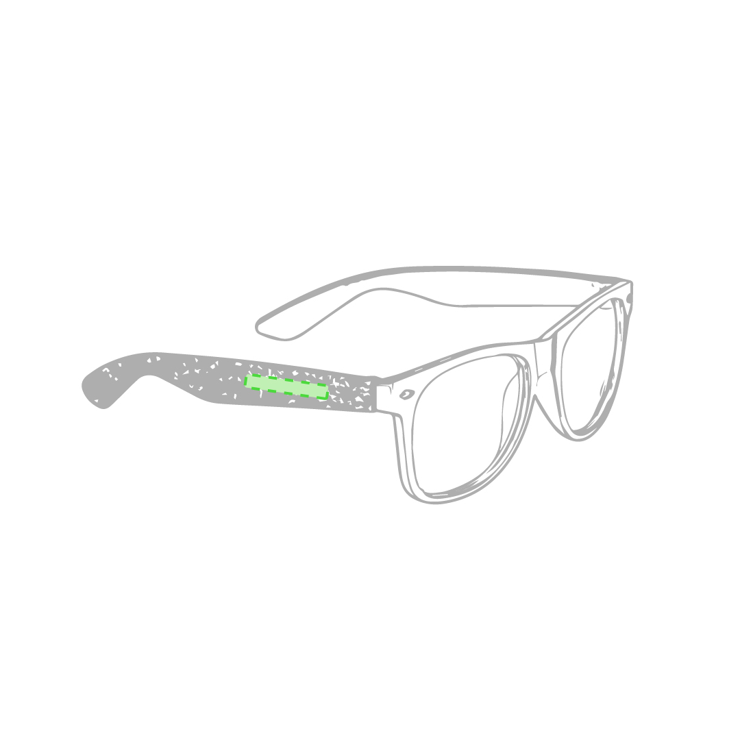 En la patilla izquierda