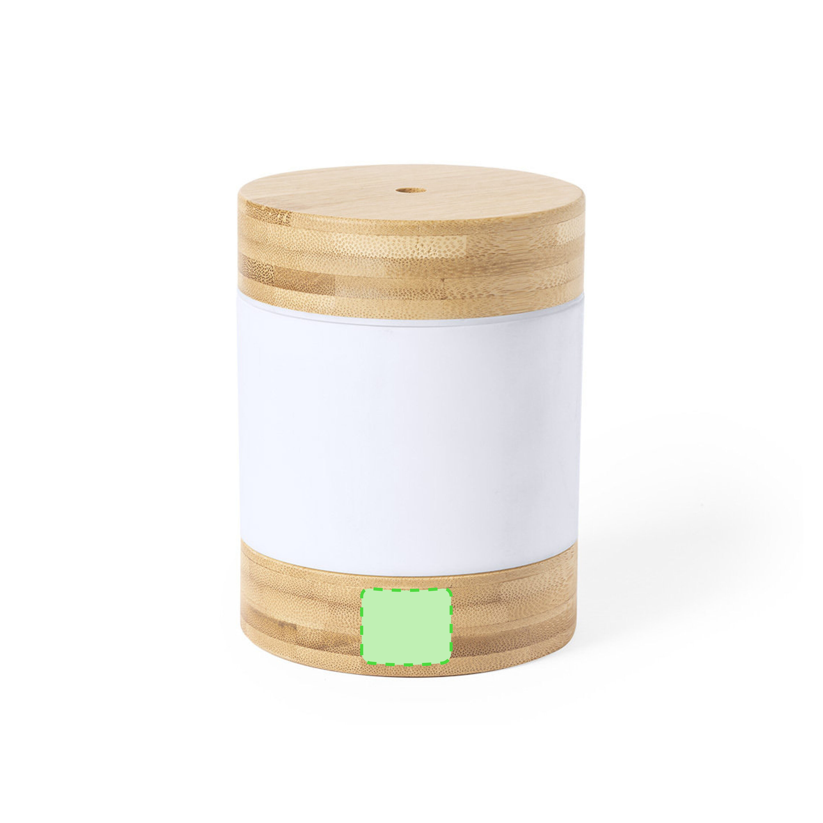 En el frontal de la base