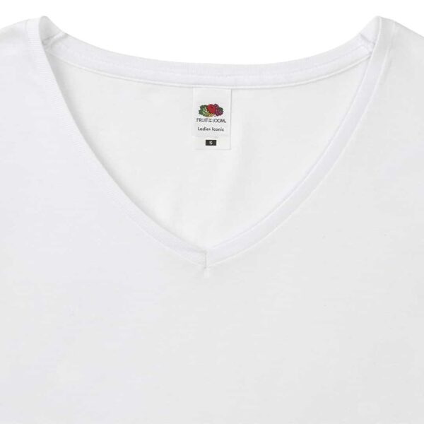 Camiseta Mujer Blanca Iconic V-Neck - Imagen 2