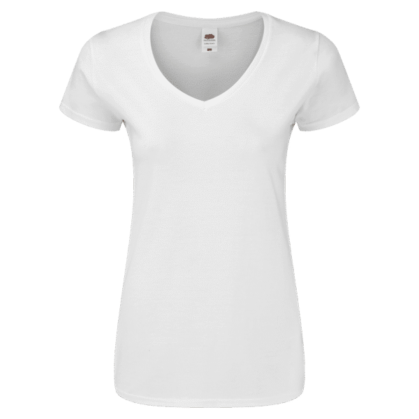 Camiseta Mujer Blanca Iconic V-Neck - Imagen 6
