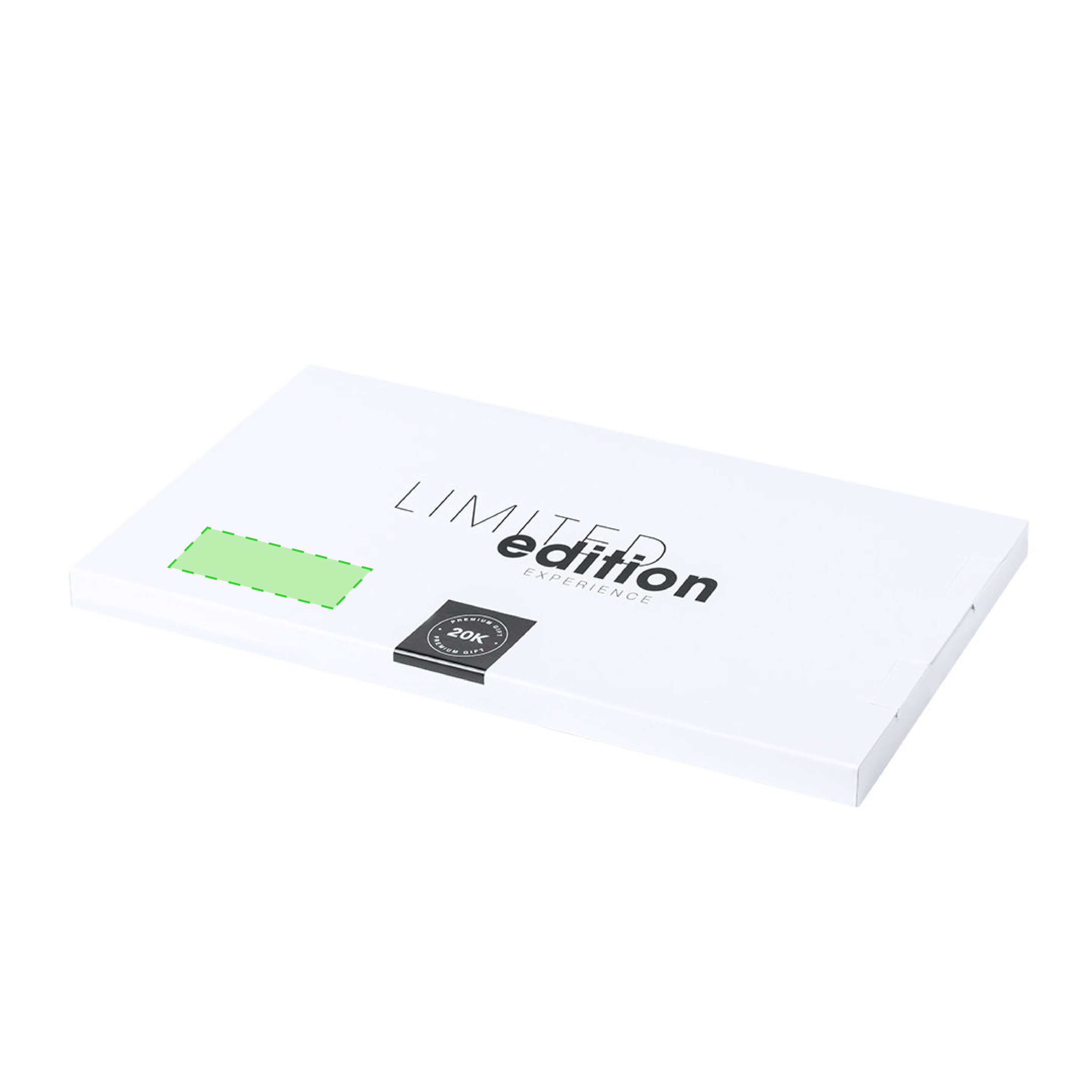 En la tapa de la caja de presentación