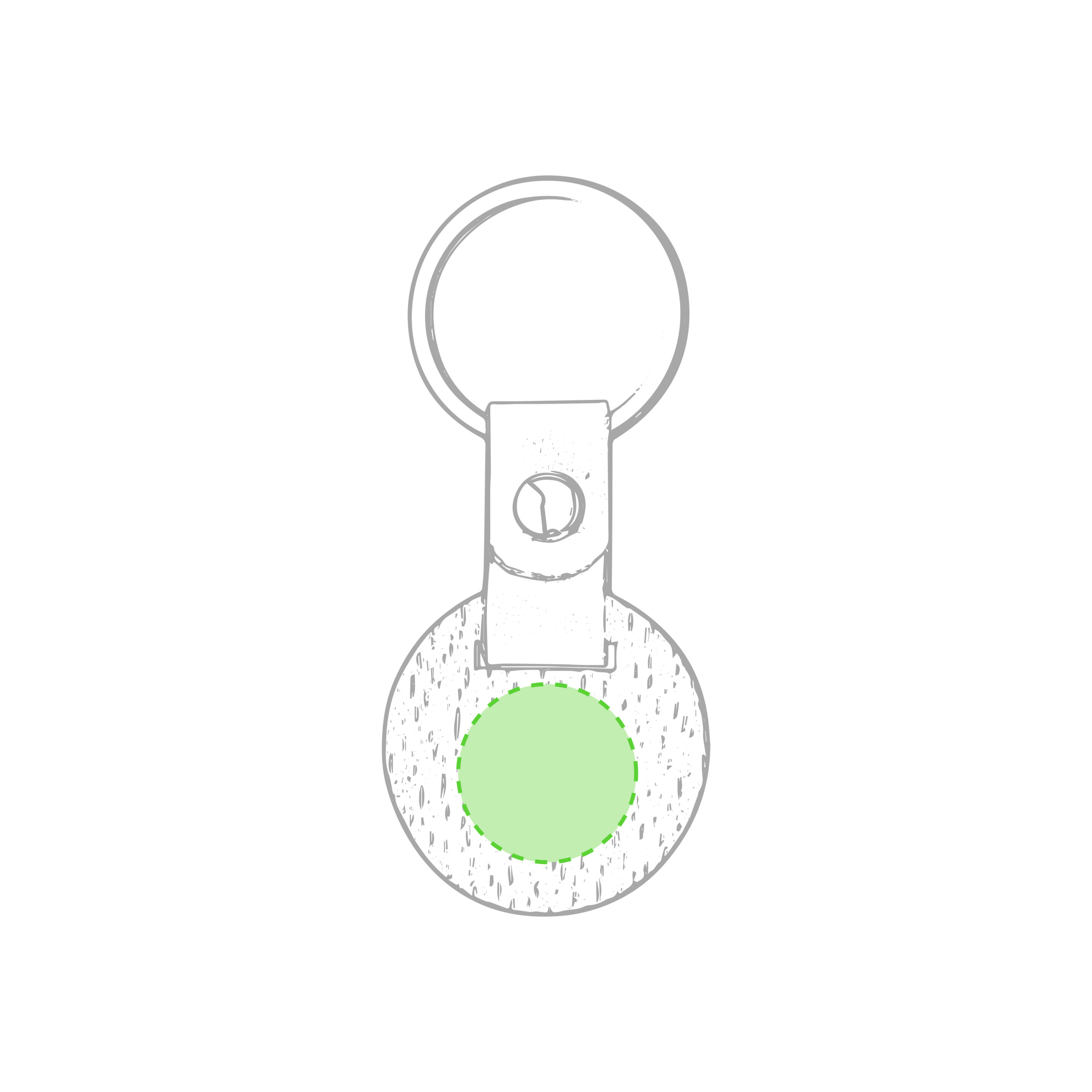 En la cara B (zona circular)