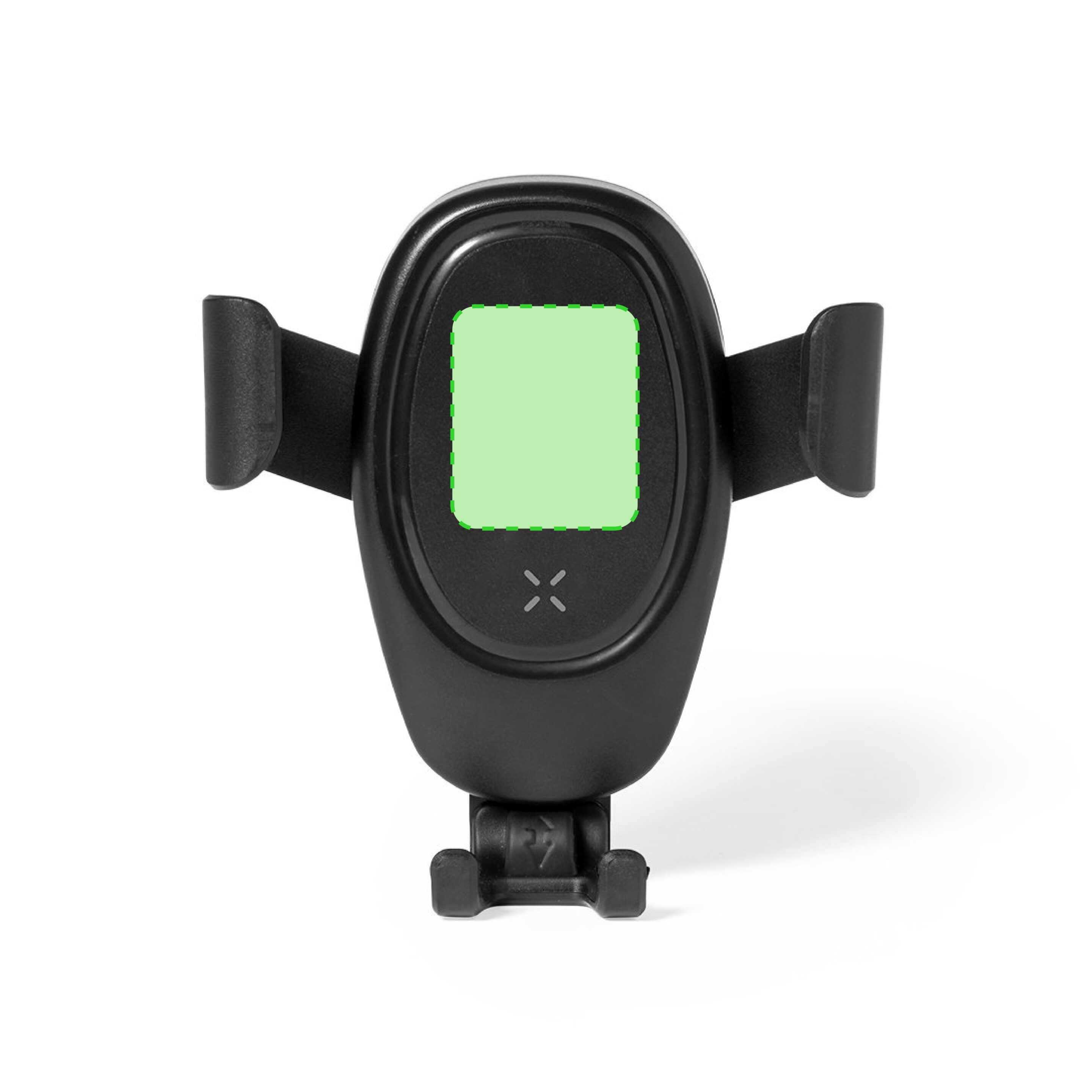 En el frontal del soporte