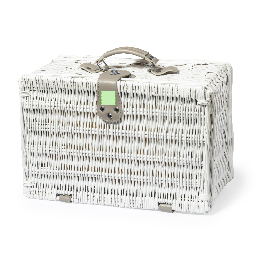 En la solapa de cierre