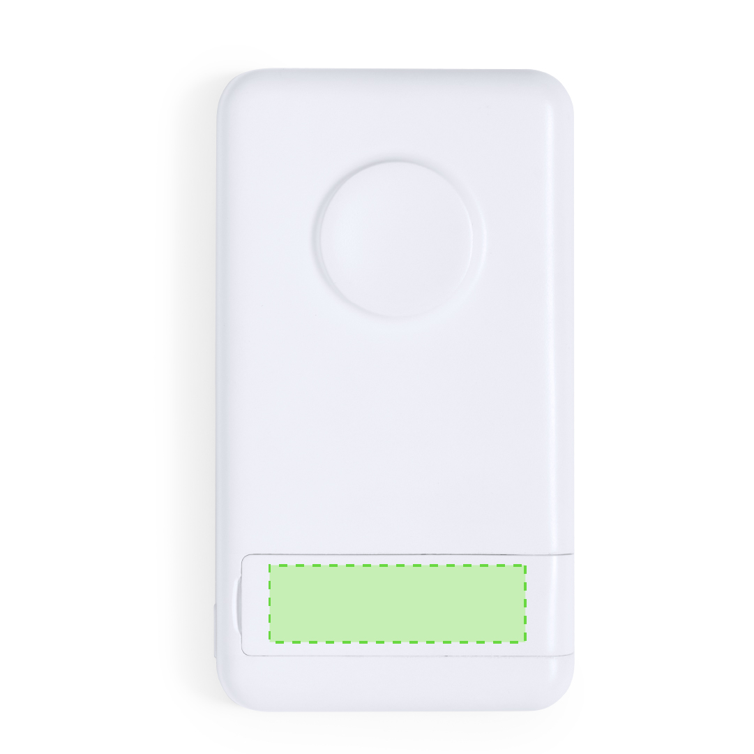 En el hueco rectangular