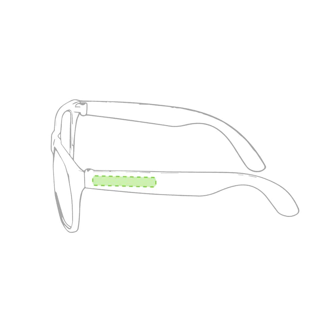 En la patilla izquierda