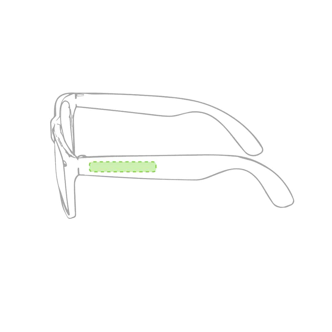 En la patilla izquierda