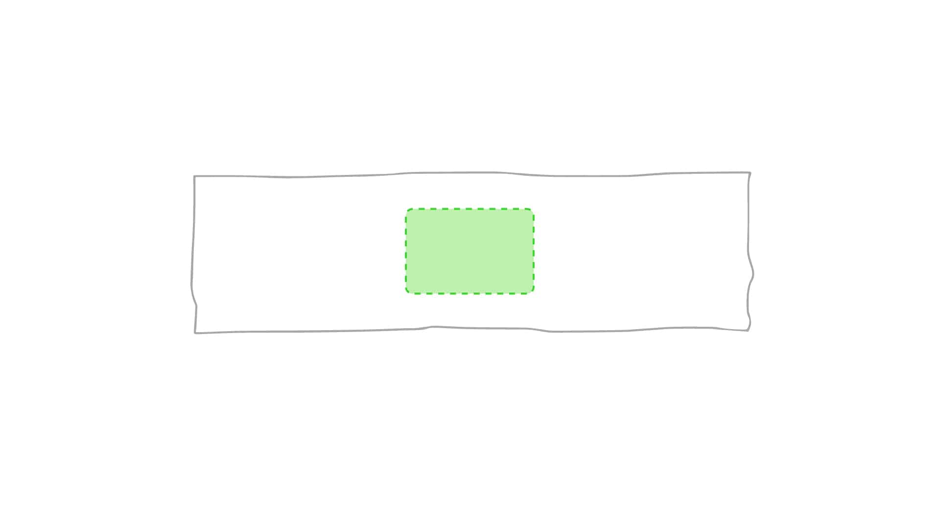 Centrado en la toalla