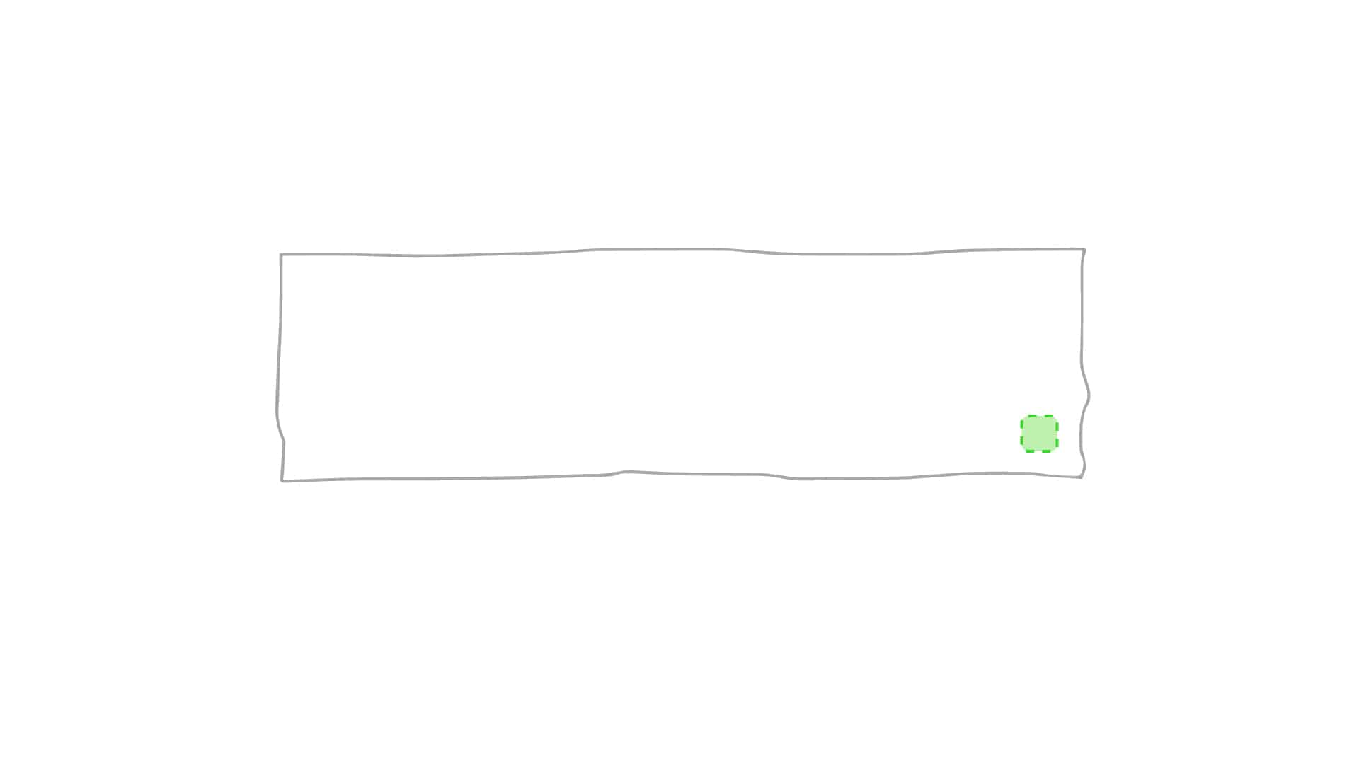 En una esquina de la toalla