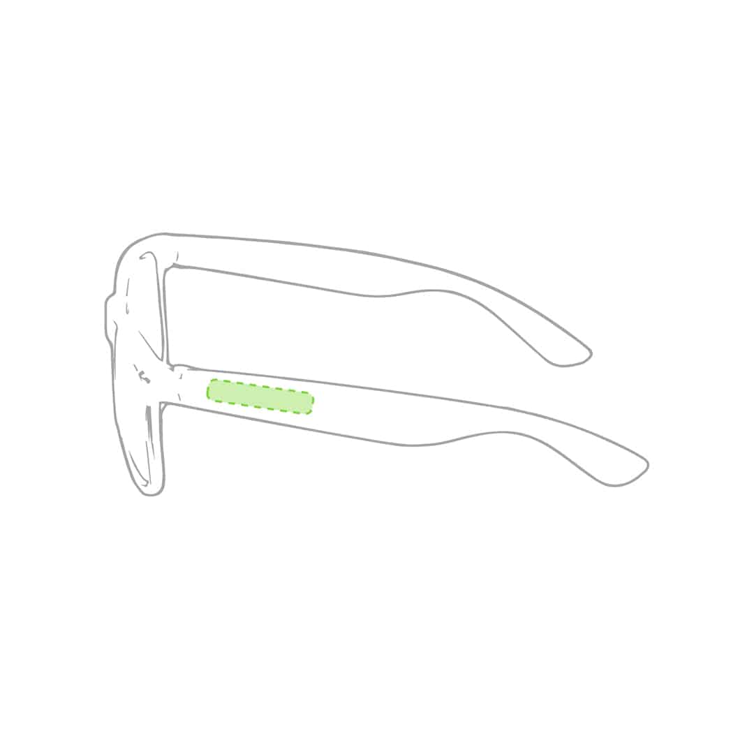 En la patilla derecha