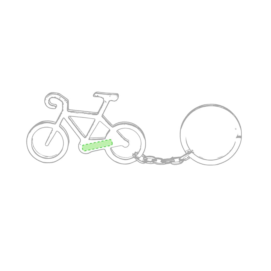 En la zona de la cadena de la bici