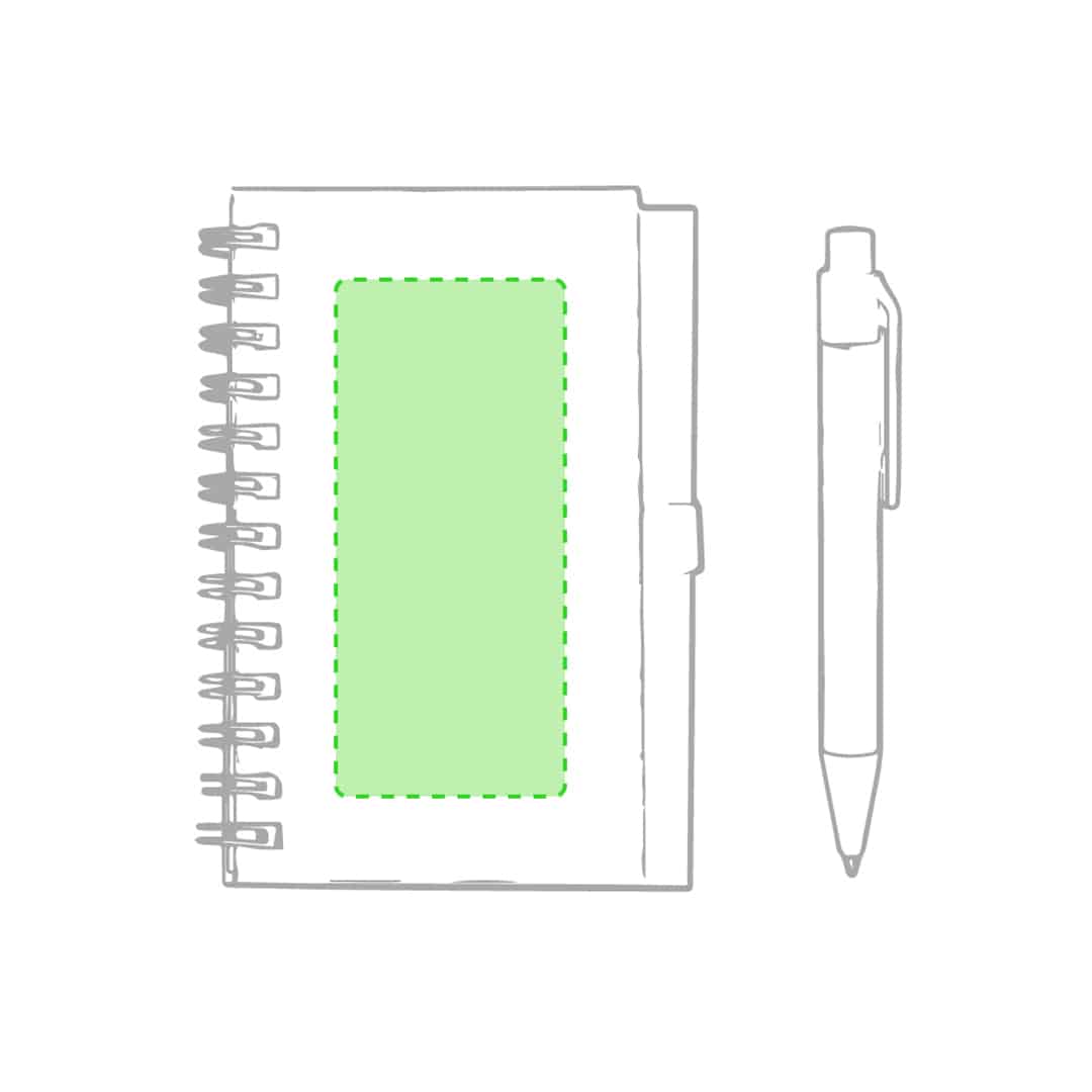 En la portada de la libreta