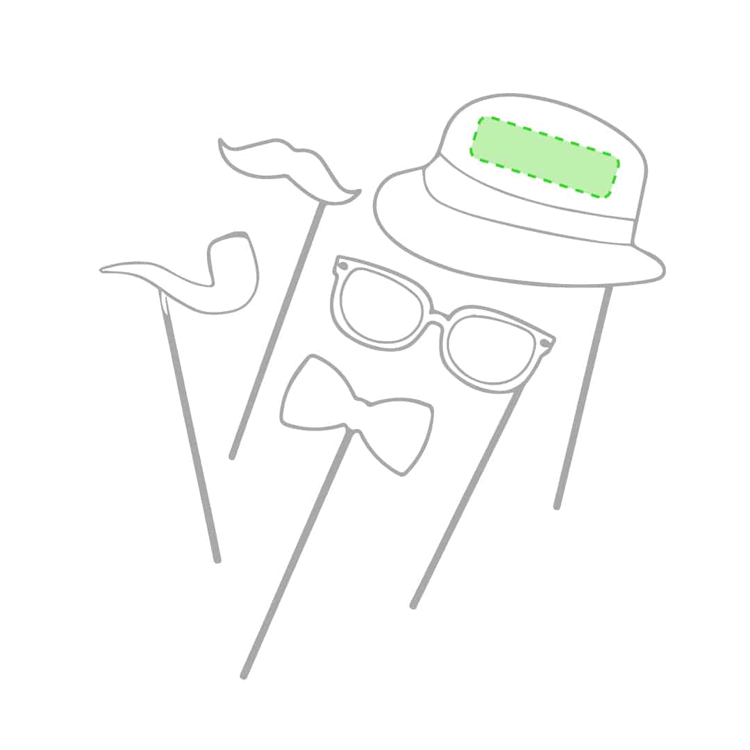 Frontal del sombrero