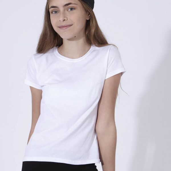 Camiseta Niño Blanca "keya" YC150 - Imagen 6