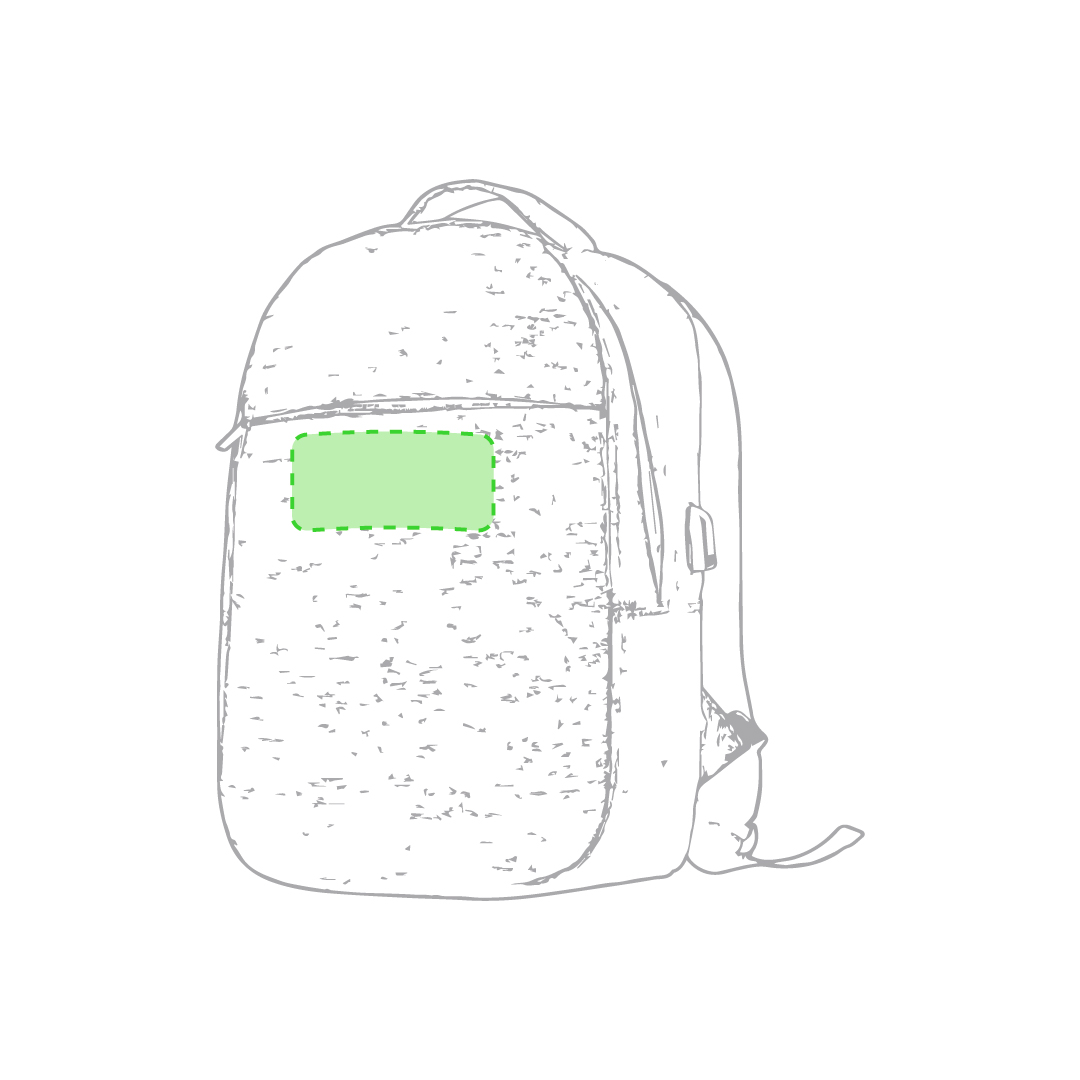 Frontal bajo la cremallera