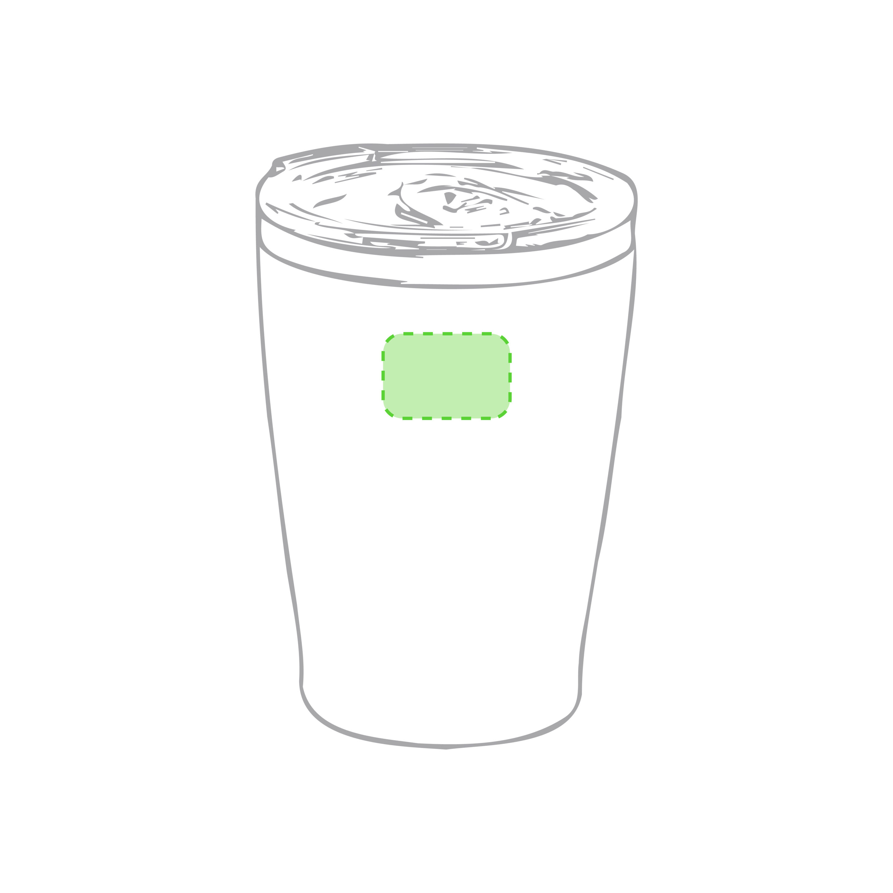 Centrado en la parte superior