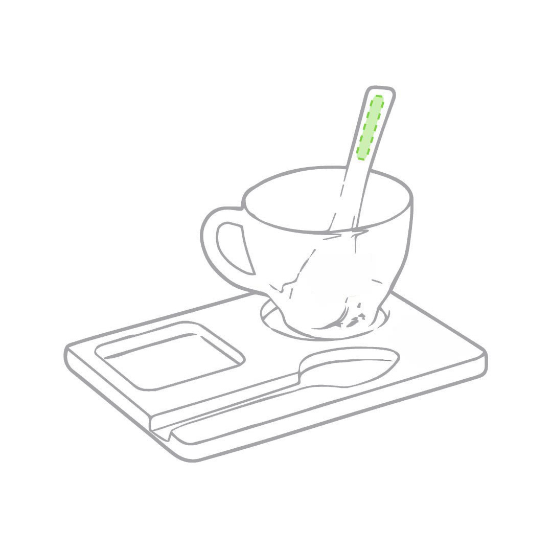 En el mango de una cuchara