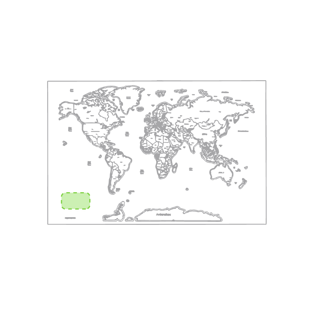 En la esquina izquierda inferior