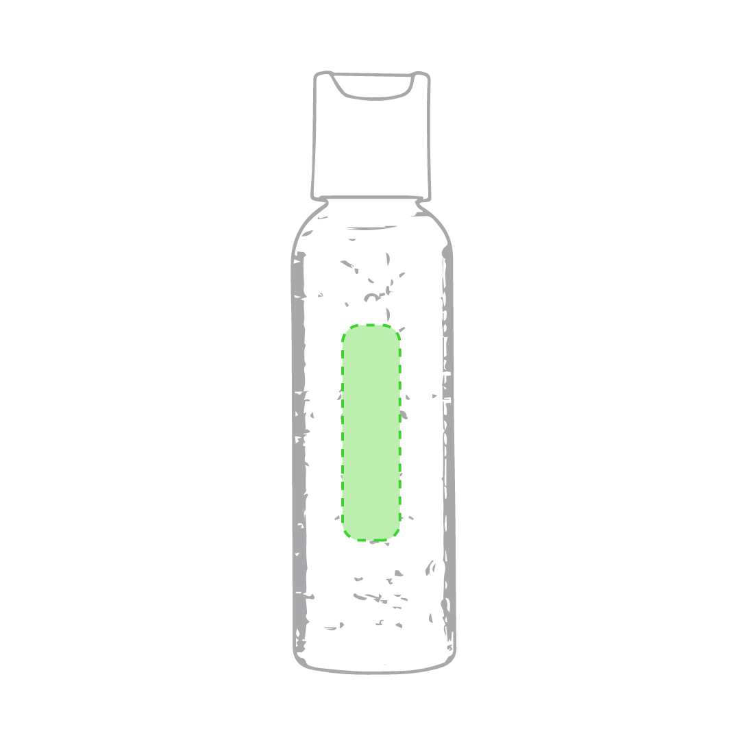 Centrado en el cuerpo del envase