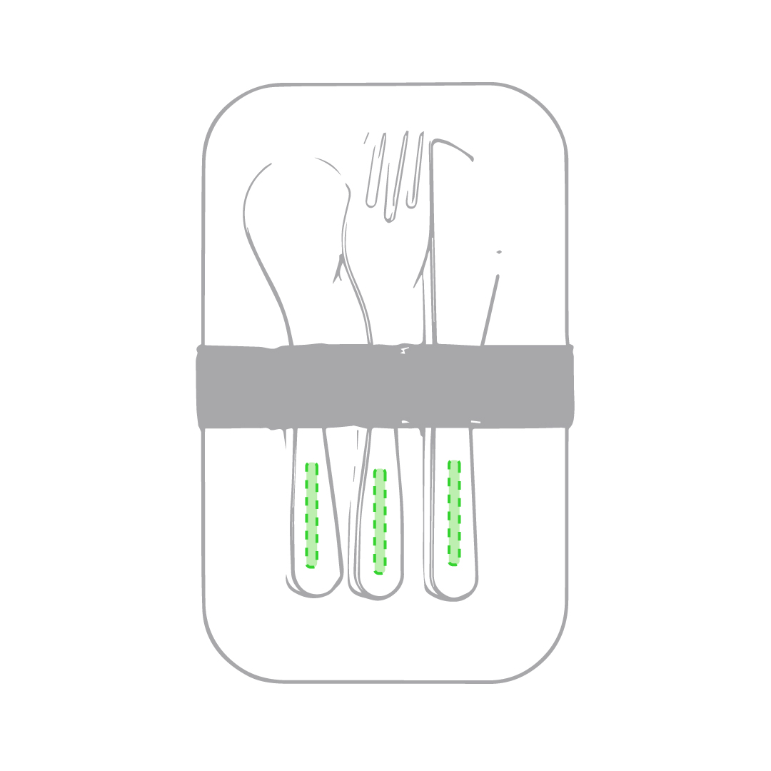 En el mango del cuchillo