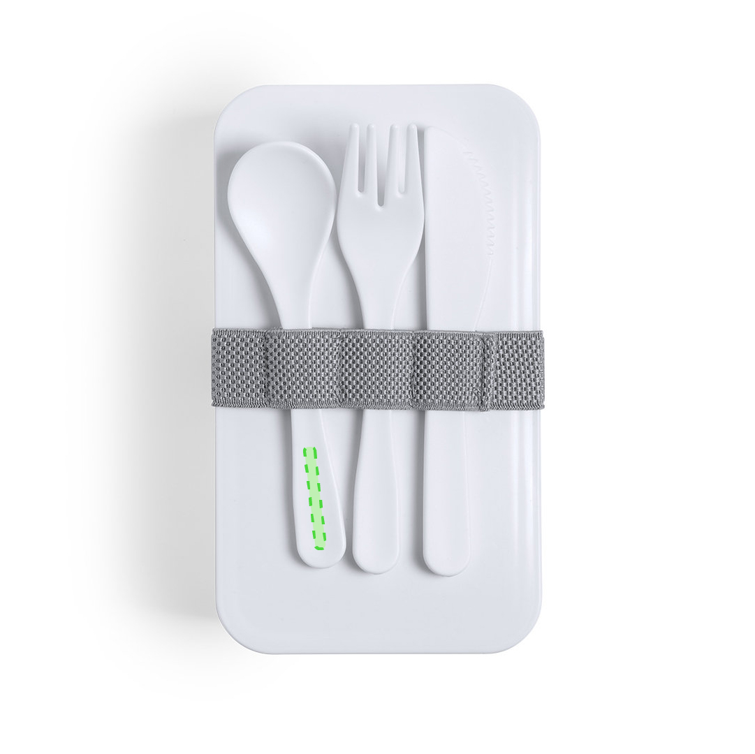 En el mango de una cuchara