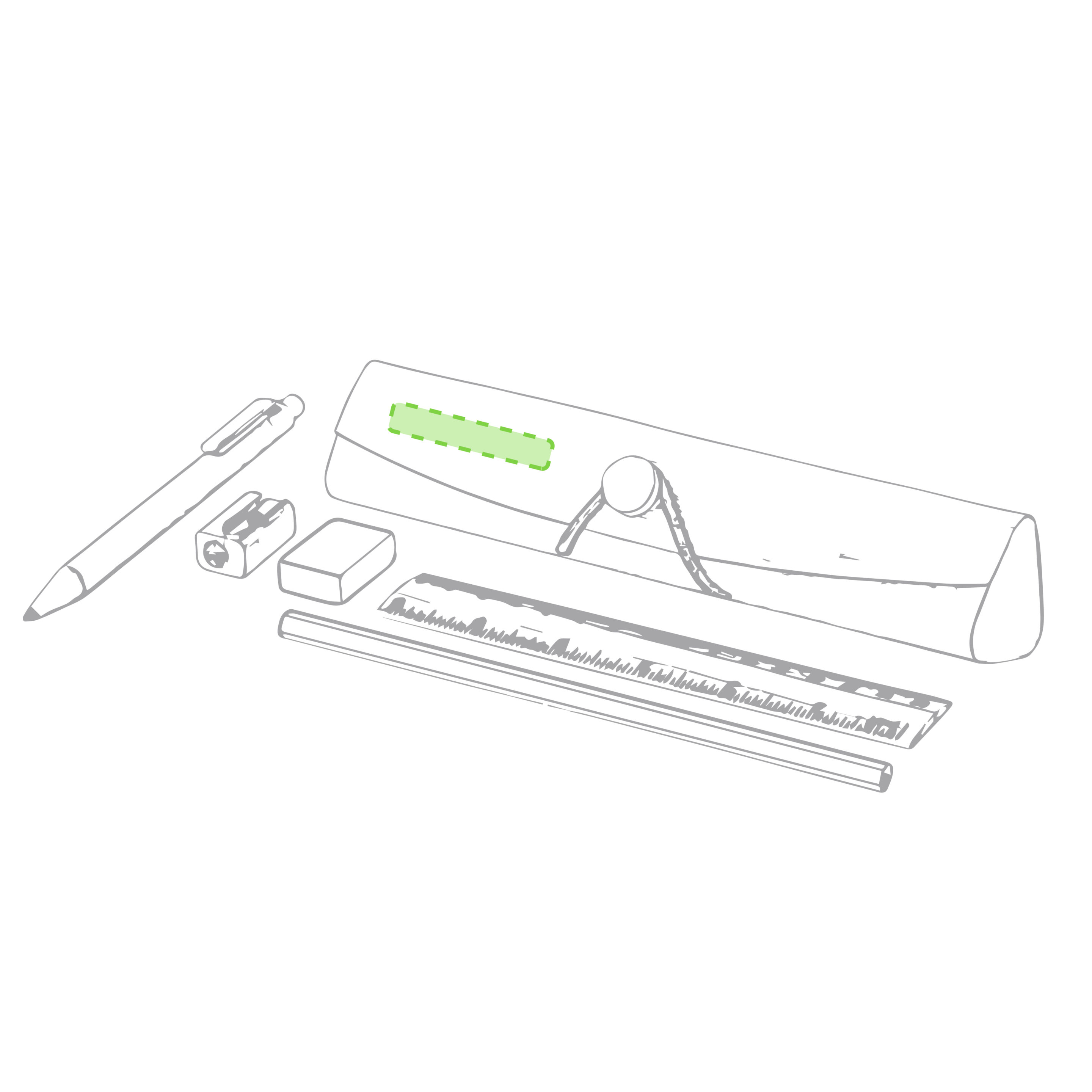 En el estuche de presentación