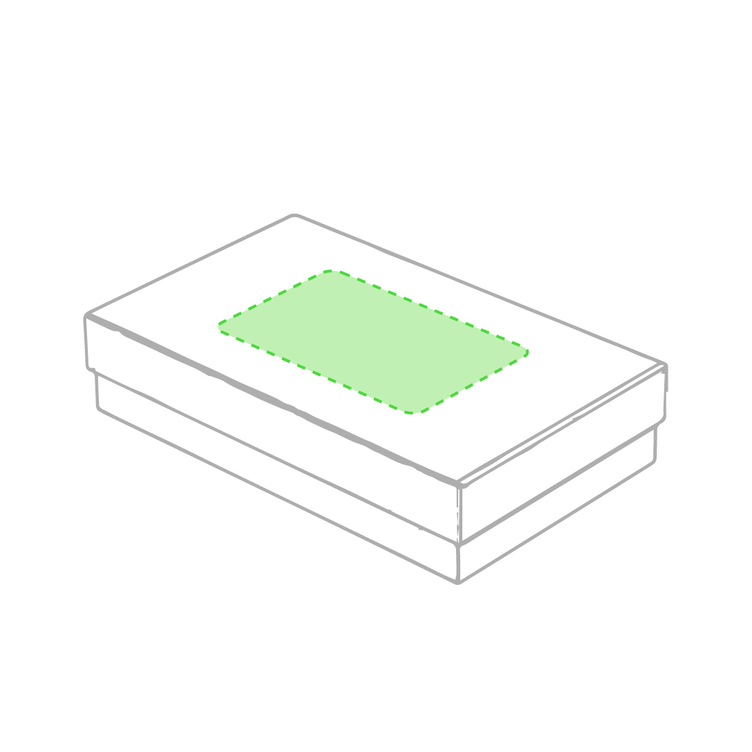 En la tapa de la caja de presentación