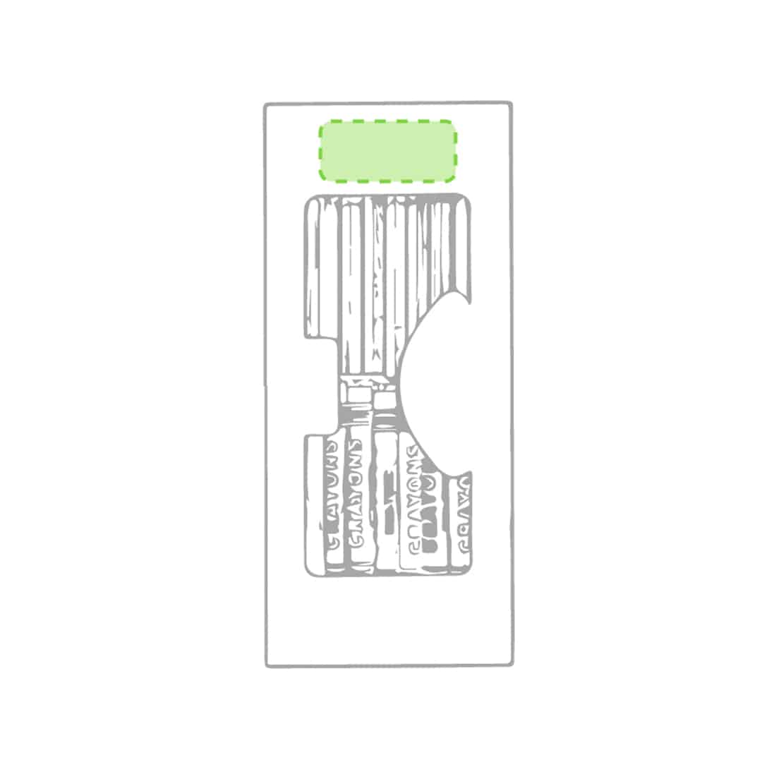 En la parte superior